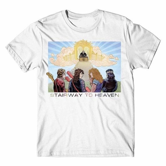 Led-Zeppelin-T-shirt-Stairway-To Heaven Unisex T-shirt - Picture 1 of 4